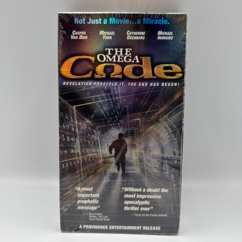 The Omega Code VHS 1999 Movie Casper Van Dien Michael York Sealed New PG-13